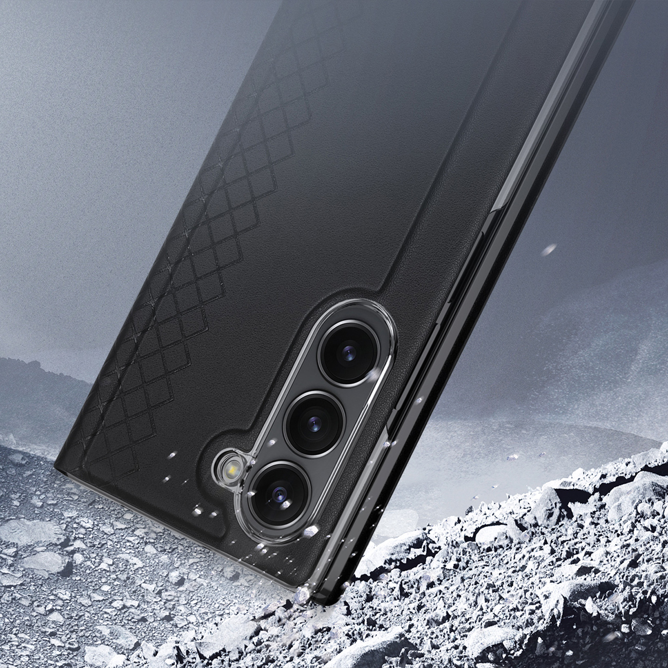 Výrezy na koženom puzdre Dux Ducis Brill